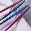 Flatware Sets Knife Fork Spoon Cutlery Sets Colorfully Silverware Set Mirror Polished -16 pieces set view 3