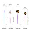 Flatware Sets Knife Fork Spoon Cutlery Sets Colorfully Silverware Set Mirror Polished -16 pieces set view 4