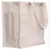6 Pack Blank Bulk Canvas Tote Bags Natural Reusable Cloth Fabric Plain Bags Decorating, Heat Press, Printing, DIY view 1