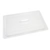 Restaurant Essentials Full size solid cover for polycarbonate food pan, comes in each view 1