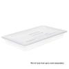 Restaurant Essentials Full size solid cover for polycarbonate food pan, comes in each view 3