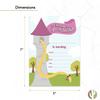 Desert Cactus Rapunzel Happy Birthday Invitations Style 1 Invite Cards (10 Count) With Envelopes Boys Girls Kids Party (10ct) view 3