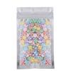 100pcs Frosted Clear Window Flat Colored Metallic Foil Resealable Zipper Seal Bags (Black, Flat | 3oz) view 3