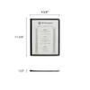 Restaurant Essentials 8.5" x 11" double fold menu cover, black, comes in each view 2