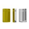 100pcs Frosted Clear Window Stand Up Colored Metallic Foil Resealable Zipper Seal Bags (Gold, Standup | 2oz) view 2