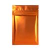100pcs Frosted Clear Window Flat Colored Metallic Foil Resealable Zipper Seal Bags (Orange, Flat | 1.5oz) view 2
