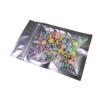 100pcs Frosted Clear Window Flat Colored Metallic Foil Resealable Zipper Seal Bags (Orange, Flat | 1.5oz) view 4