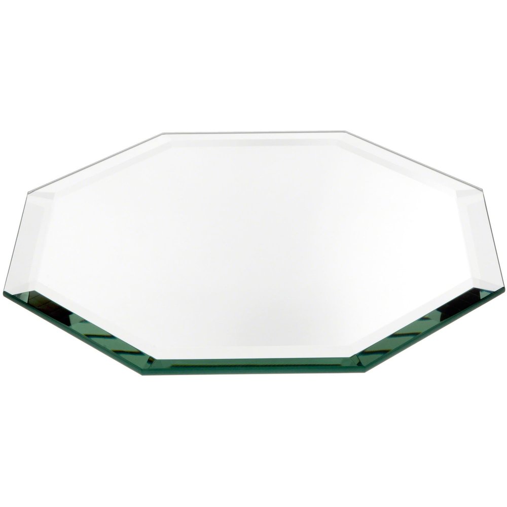 Plymor 8" Octagon, 5mm Thick Beveled Glass Mirror, Pack of 3