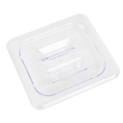 Restaurant Essentials Sixth size solid cover for polycarbonate food pan, comes in each