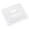 Restaurant Essentials Sixth size solid cover for polycarbonate food pan, comes in each view 1