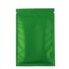 100pcs Frosted Clear Window Flat Colored Metallic Foil Resealable Zipper Seal Bags (Green, Flat | 1.5oz) view 2