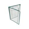 Restaurant Essentials 8.5" x 11" triple fold menu cover, green, comes in each view 1