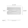 Restaurant Essentials Third size slotted cover for polycarbonate food pan, comes in each view 2