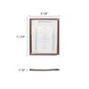 Restaurant Essentials 8.5" x 11" triple fold menu cover, brown, comes in each view 2
