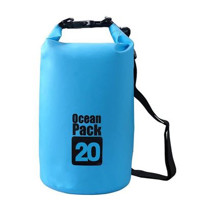 ACEVER Outdoor Dry Sack/Floating Waterproof Bag 2L/3L/5L/10L/15L/20L/30L for Boating, Kayaking, Hiking, Snowboarding, Camping, Rafting, Fishing and Backpacking (Blue, 20L)