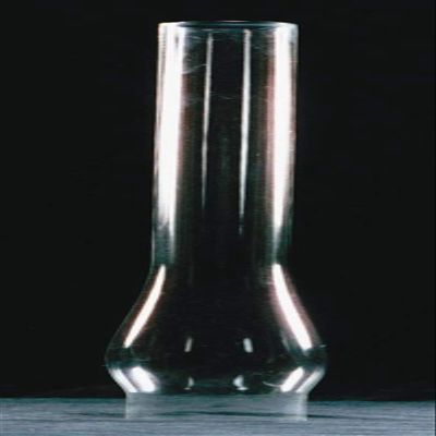 Clear Glass Lamp Chimney, Replacement Hurricane Globe Measures 2 5/8 Inch Diameter Base x 14 Inches High for Oil or Kerosene Lanterns