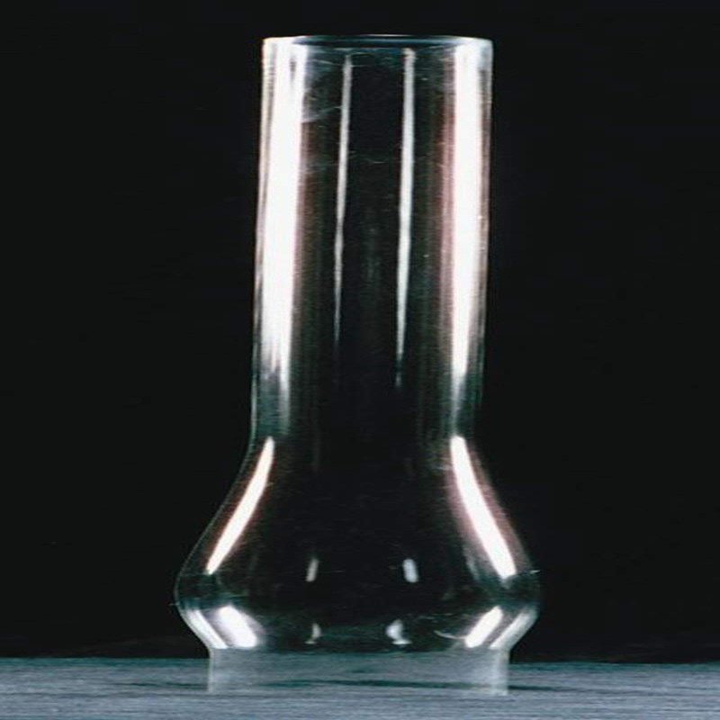 Clear Glass Lamp Chimney, Replacement Hurricane Globe Measures 2 5/8 Inch Diameter Base x 14 Inches High for Oil or Kerosene Lanterns