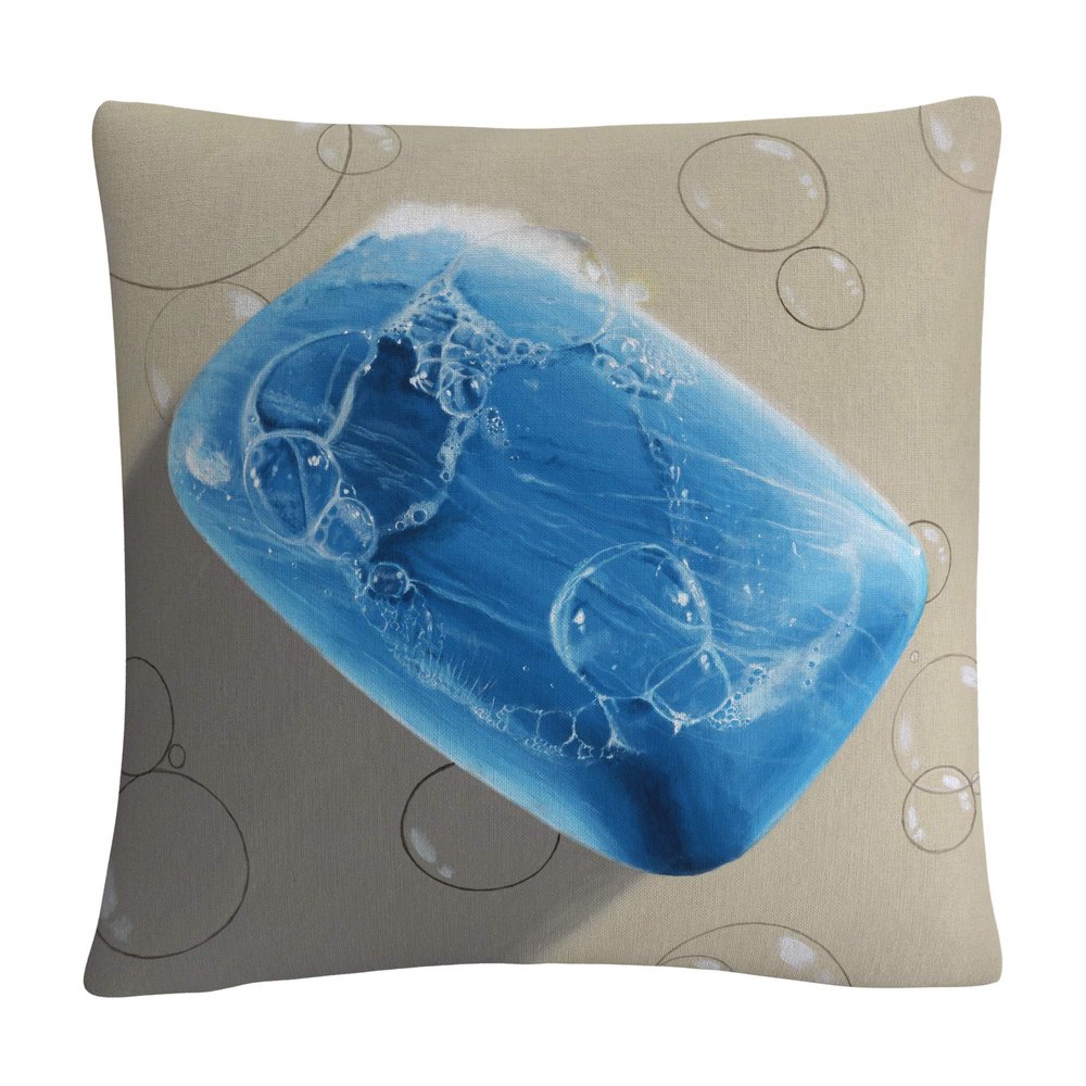 Trademark Fine Art Bar Soap by Roderick Stevens, 16x16 Decorative Throw Pillow