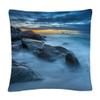 Trademark Fine Art Blue Hour for a Blue Ocean by Mathieu Rivrin, 16x16 Decorative Throw Pillow view 1