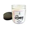Custom name Mason Personalized Candle Your Own Words Phrase Scented Gift Jar Soy Birthday jar pillar Gift Scented Custom Anniversary Birthday 100% Natural Soy Wax Sage view 3