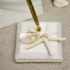 2Pcs Wedding Guest Book Pen Stand Set, Ribbon Bowknot Beach Theme Starfish Seashell Guest Book Pen & Holder, Wedding Ceremony Baby Shower Party Favor, Wedding Decoration Accessories Party Supplies view 3