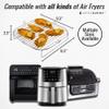 Air Fryer Accessories with Rack, Grilling Pan, Air Frying Cheat Sheets Guides and Reusable Liners for Ninja, GoWise, Cosori, Chefman, PowerXL Grill and More view 4