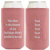 Personalized Coolie 5 Lines Any Text Custom Coolie Coral Pink 2-Pack Personalized Can Drink Thermocoolers view 4