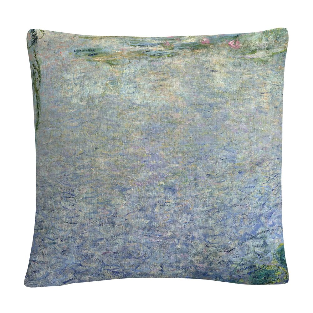 Trademark Fine Art Waterlillies Morning II by Vincent Van Gogh, 16x16 Decorative Throw Pillow
