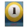 Graphic Pool I by Jennifer Goldberger, Metal Art 16x22 view 1