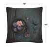 Trademark Fine Art Pretty Blueberry by Christine Sainte-Laudy, 16x16 Decorative Throw Pillow view 2
