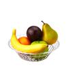 Simply Elegant 9" Round Clear Picnic Fruits Baskets (12 Baskets) BPA Free, Fast Food Restaurant Supplies view 4