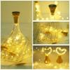 Cynzia Upgraded 8 Pack Solar Wine Bottle Lights, 20LED Silver Wire Cork Lights Waterproof Fairy Lights for Liquor Bottles Crafts Party Wedding Halloween Christmas Decor(Warm White) view 2