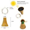 Cynzia Upgraded 8 Pack Solar Wine Bottle Lights, 20LED Silver Wire Cork Lights Waterproof Fairy Lights for Liquor Bottles Crafts Party Wedding Halloween Christmas Decor(Warm White) view 4