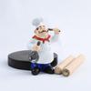 MASSJOY Chef Style Paper Towel Holder, Resin Crafts Display for Kitchen Cafe Western Restaurant Cake Shop Dessert Shop. view 2