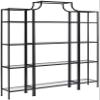 Crosley Furniture Aimee 3-Piece Bookshelf Set with Glass Shelves, Bookcase Storage, Oil-Rubbed Bronze view 1