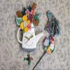 Allen Designs P1992 Swinging Pendulum Clock Blossoms 17.5 Inches X 11 Inches view 2