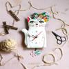 Allen Designs P1993 Swinging Pendulum Clock Pretty Kitty Cat Design 7.25 inches X 14.25 inches view 2