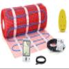 80 sqft Floor Heating Mat Kit 120V, Electric Tile Floor Heating System, UDG-4999 Radiant Floor Heating Thermostat with GFCI, Floor Sensor. Heated Floor Mat Adhesive Backing. Tile, Stone, Marble view 1