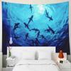 Shorping Marine Life Wall Tapestry, 60x60Inches Hanging Wall Tapestry for Dcor Living Room Dorm Sharks view 2