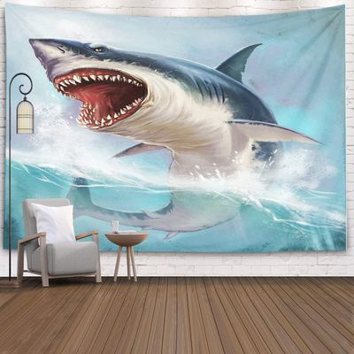 Shorping Cartoon Ocean Animal Tapestry, 60x60Inches Hanging Wall Tapestry for Dcor Living Room Dorm