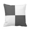 1 Pair Block Patchwork Pillow Sham Egyptian Cotton 500tc Gray Standard (20 x 26 inch) view 1