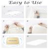 HR Luxury Linen Cotton Bedsheets Set - 400 Thread Count 100% Egyptian Cotton 4-Piece Sheet Set 18 Inch Deep Pocket Stripe (Queen, Dark Grey) view 2