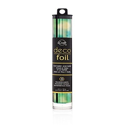 Thermoweb - Deco Foil Specialty Transfer Sheets 6"X12" 5/Pkg - Emerald Watercolor