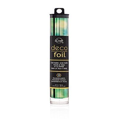 Thermoweb - Deco Foil Specialty Transfer Sheets 6"X12" 5/Pkg - Emerald Watercolor