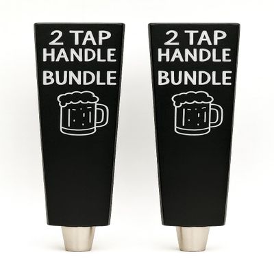 S&D Brewski Chalkboard Beer Tap Handles  2 Pack Modern Style