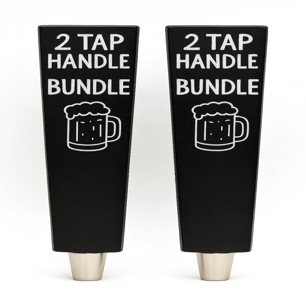 S&D Brewski Chalkboard Beer Tap Handles  2 Pack Modern Style
