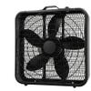 Comfort Zone Box Fan with Carry Handle, 20 inch, 3 Speed Full-Force Air Circulation with Air Conditioner, Floor Fan, Bedroom Fan, Airflow 15.03 ft/sec, Ideal for Home, Bedroom & Office, CZ200ABK view 1