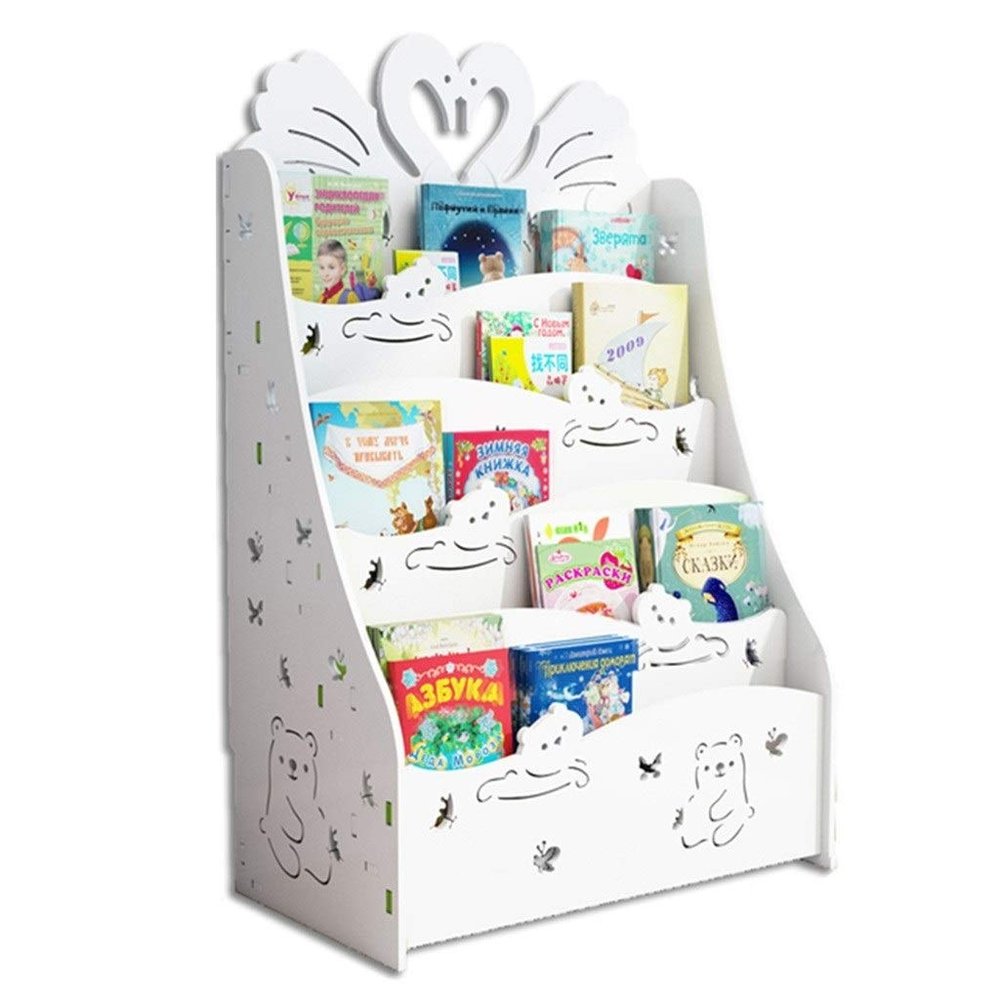 Bookcases Book Storage Rack Kids Childrens Front Facing Bookshelf Kindergarten Book Shelf Large Capacity Storage Rack Cartoon Floor Magazine Rack Cabinets & Shelves