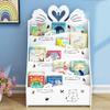 Bookcases Book Storage Rack Kids Childrens Front Facing Bookshelf Kindergarten Book Shelf Large Capacity Storage Rack Cartoon Floor Magazine Rack Cabinets & Shelves view 3