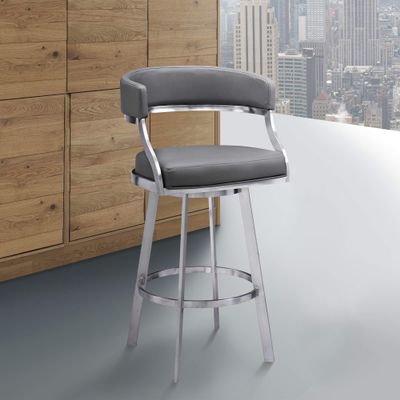 Naveah Bar Stool, Grey